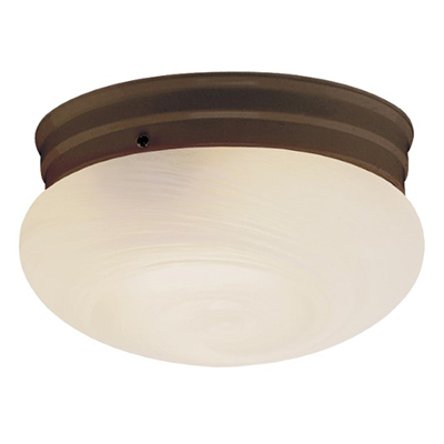 Trans Globe Lighting 3619 ROB 1 Light Flush-mount in Rubbed Oil Bronze
